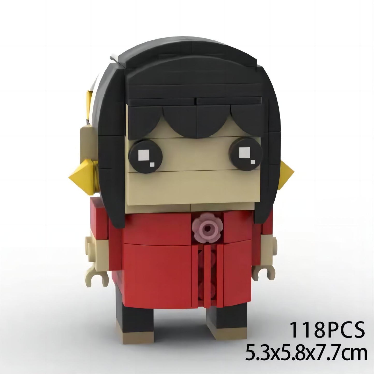 yor forger brickheadz building set | spy x family | lego-compatible - 2