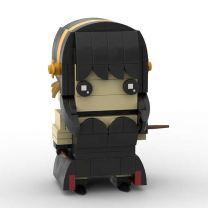 yor forger brickheadz building set | spy x family | lego-compatible - 3