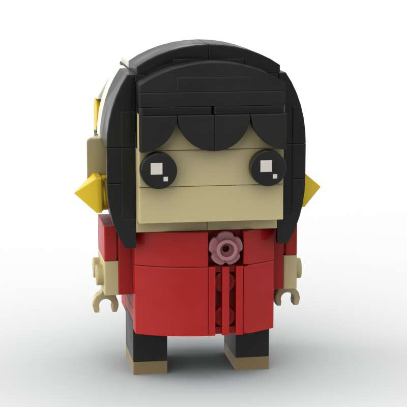 yor forger brickheadz building set | spy x family | lego-compatible - 5