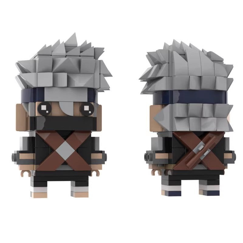 young kakashi brickheadz building set | lego-compatible moc - 2