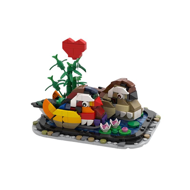 Yuanyang Lovebirds Building Kit | Valentine‘s Day | LEGO-Compatible MOC - 2