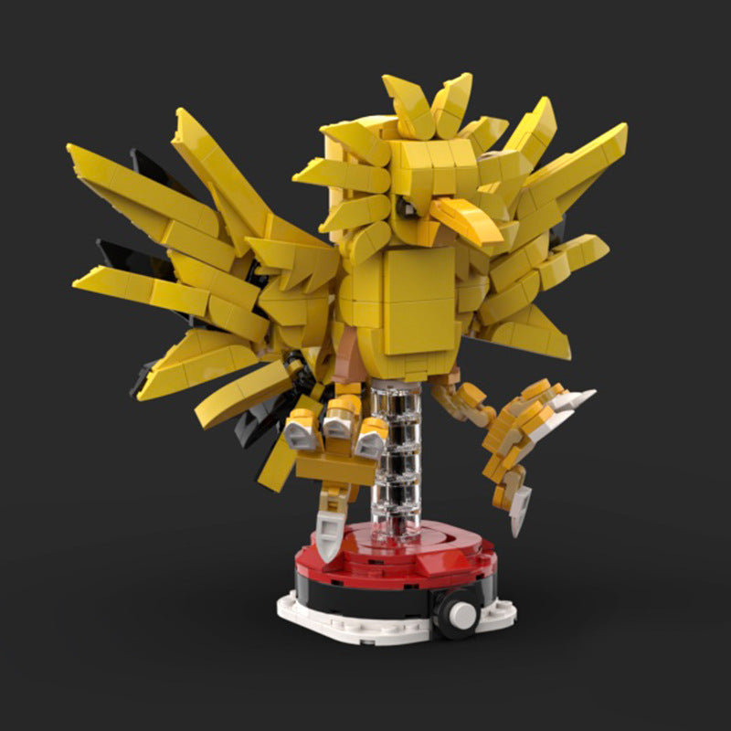 zapdos brickheadz building set | pokèmon | moc-115285 - 3