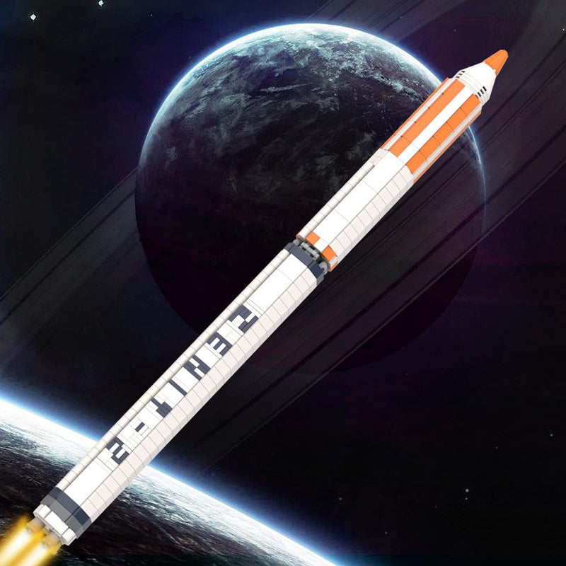 Zenit Space Launch Vehicle MOC Building Kit | 1:110 Scale Rocket Model - 2