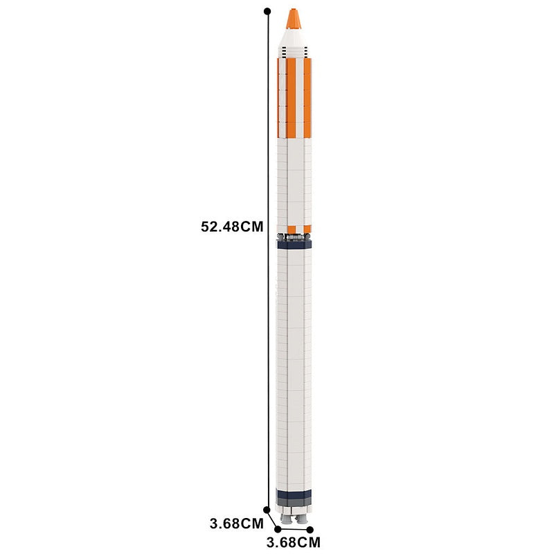 Zenit Space Launch Vehicle MOC Building Kit | 1:110 Scale Rocket Model - 5