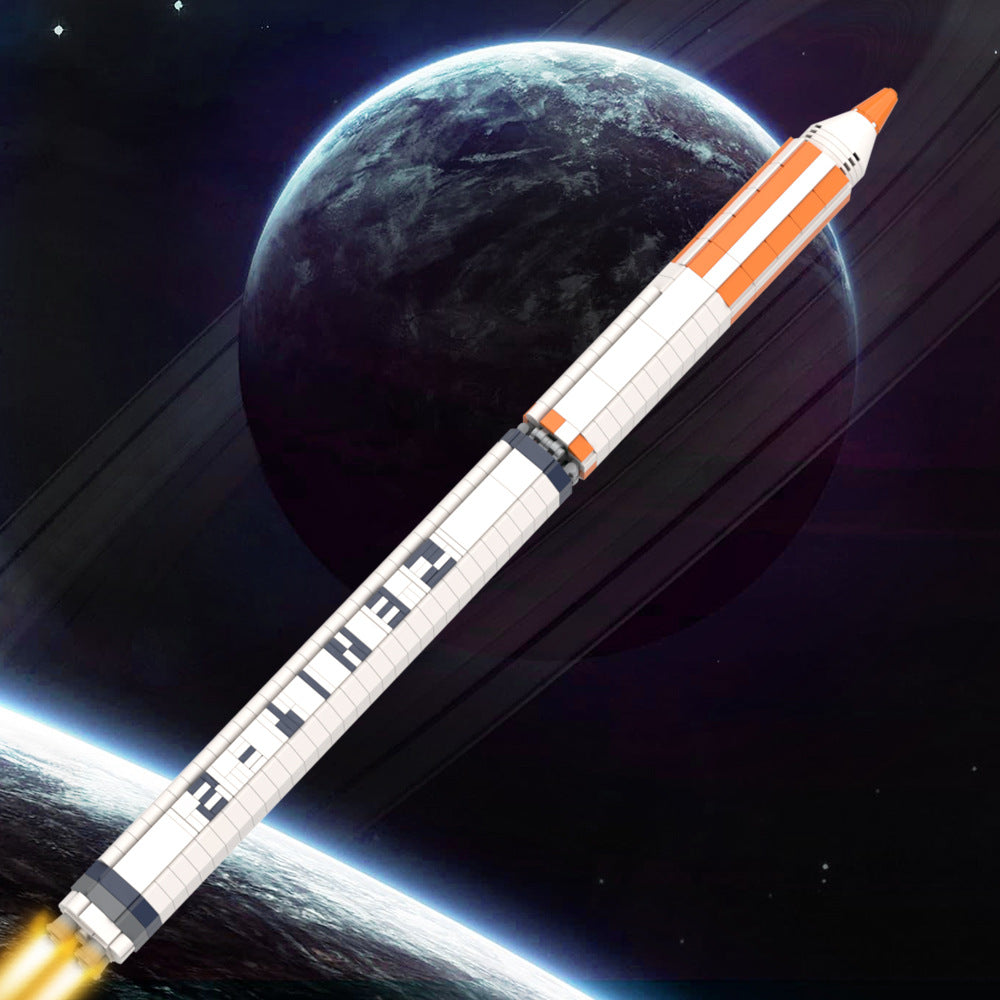 Zenit Space Launch Vehicles Building Kit | 1:110 | LEGO-Compatible MOC - 2
