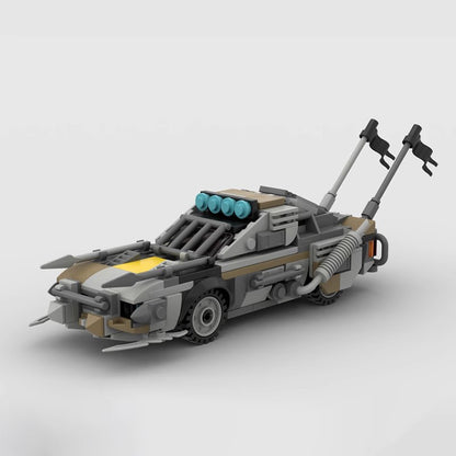 zombie doomsday muscle car building set | moc-161369 - 1
