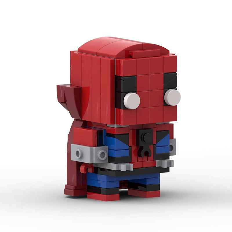 zombie hunter spider-man moc brickheadz set | lego-compatible build - 3